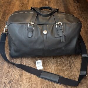 Coach Leather Voyage Cabin Duffel Bag Weekender Travel Carryon RARE